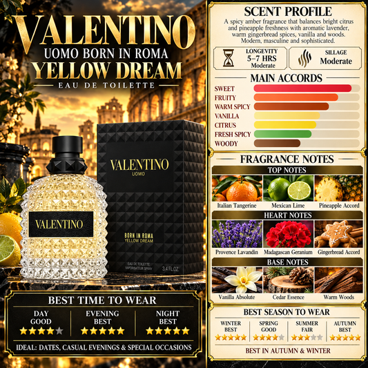 Uomo Born In Roma Yellow Dream EDT - Valentino