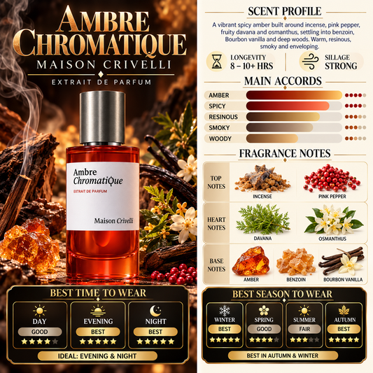 Ambre Chromatique - Maison Crivelli