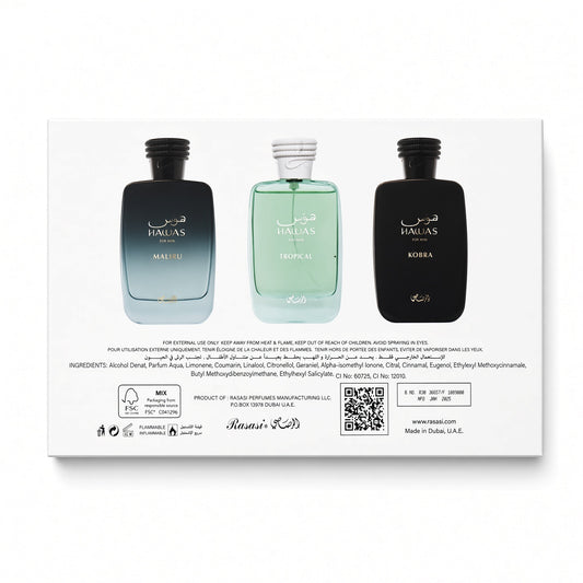 COLLECTION HAWAS KOBRA 3pc * 30ML - Rasasi