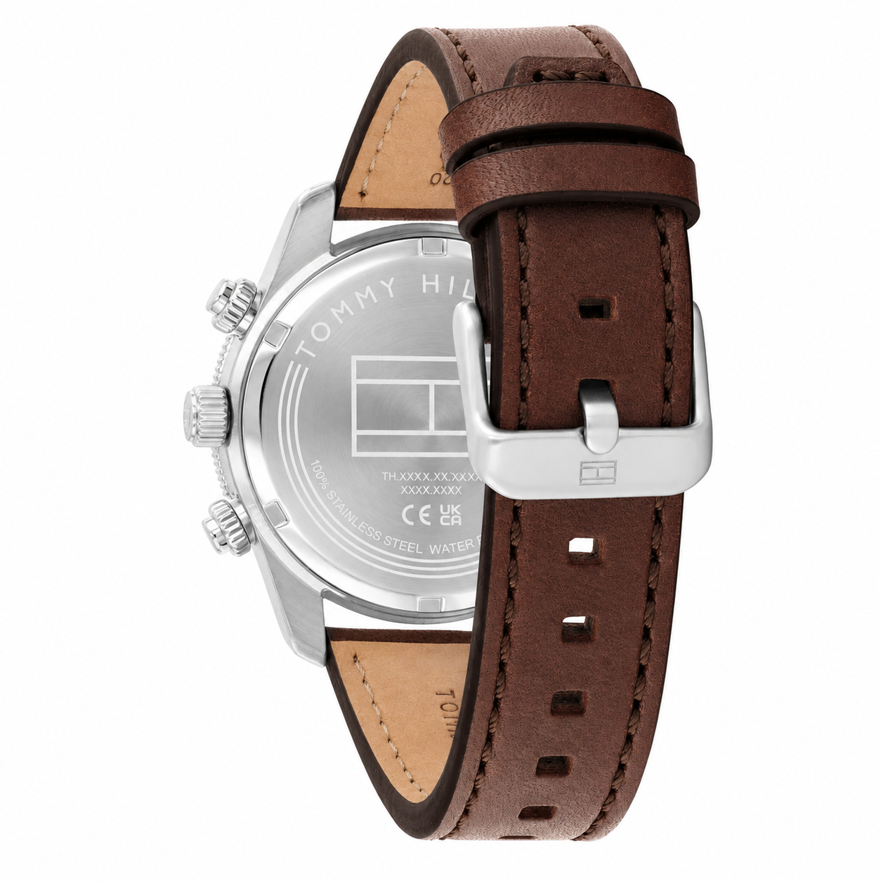 Tommy Hilfiger TH85 Men’s Chronograph Watch – Black Dial & Brown Leather Strap 1792213