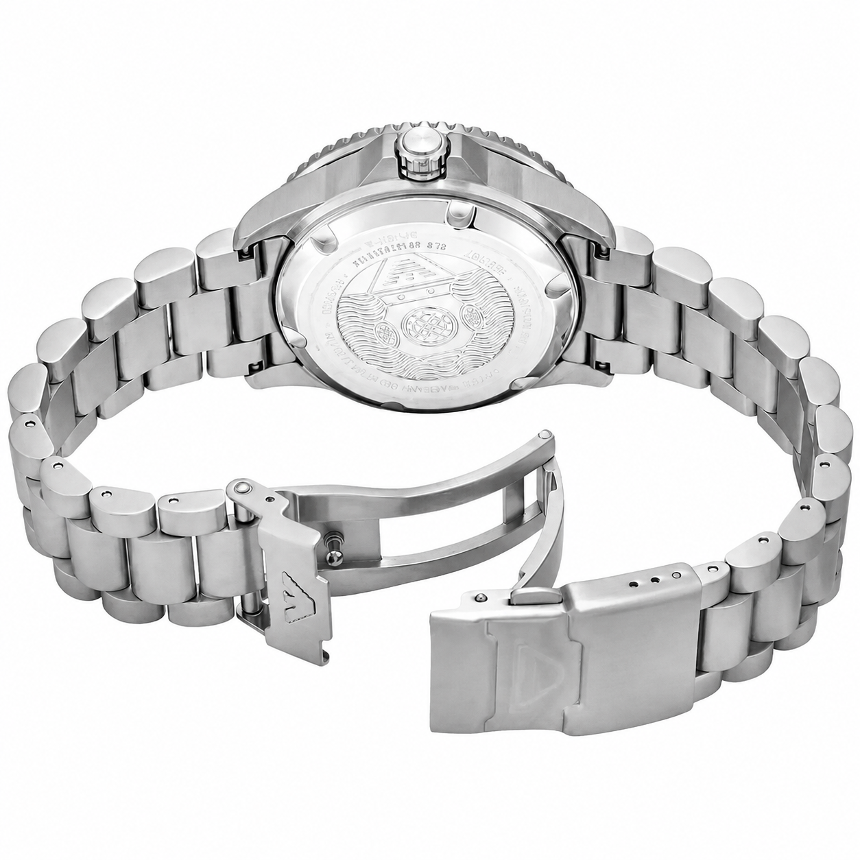 Emporio Armani Sea Explorer Men’s Automatic Watch – Blue Dial & Stainless Steel Bracelet AR60090