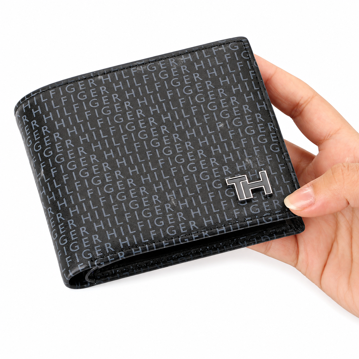 Calvin Klein Men’s Genuine Leather Wallet & Belt Gift Set – Black