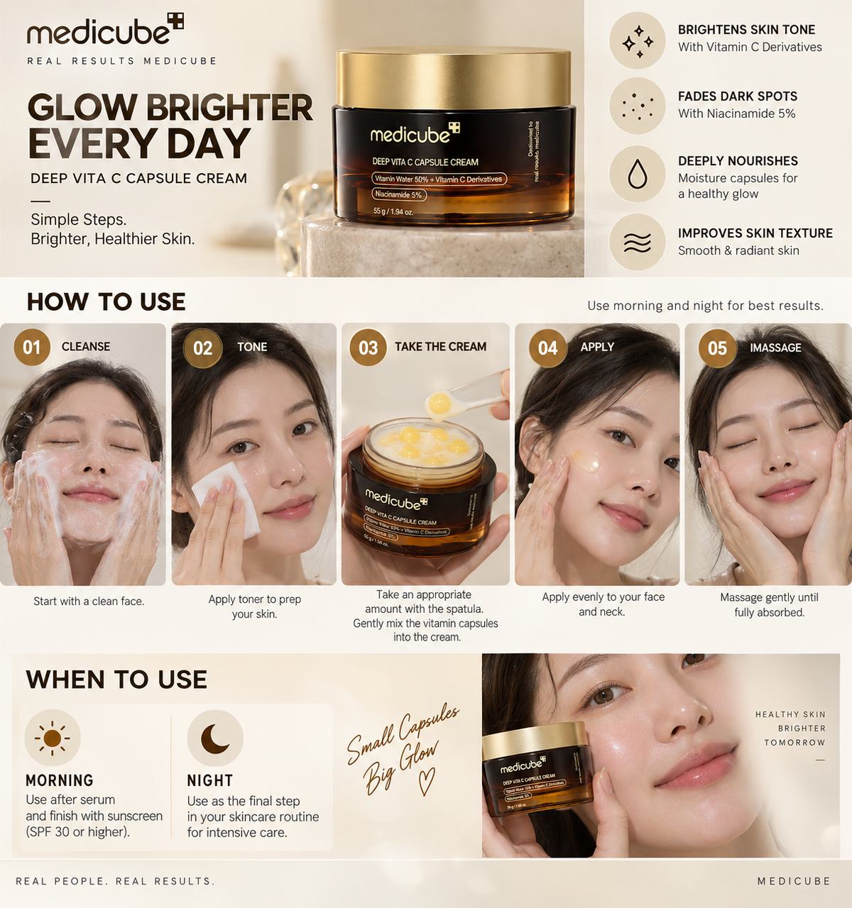 Deep Vita C Capsule Cream - Medicube