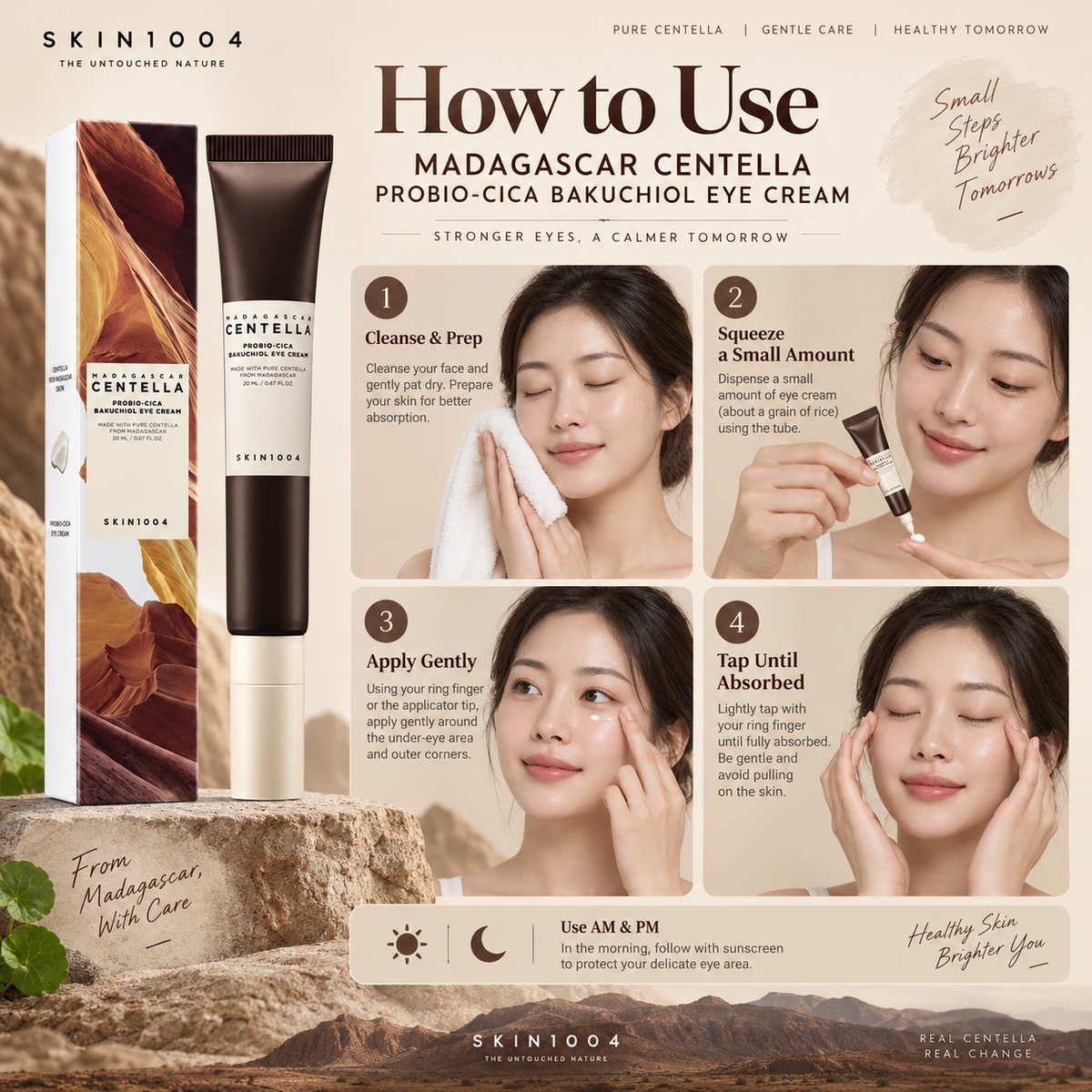 Madagascar Centella Probio-Cica Bakuchiol Eye Cream - SKIN1004
