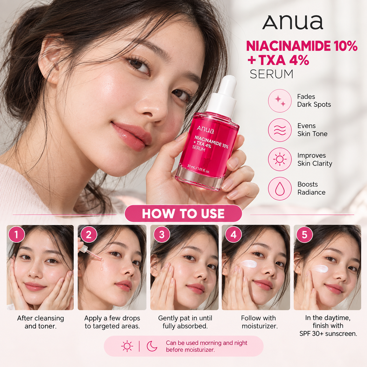 Niacinamide 10% + TXA 4% Serum - Anua