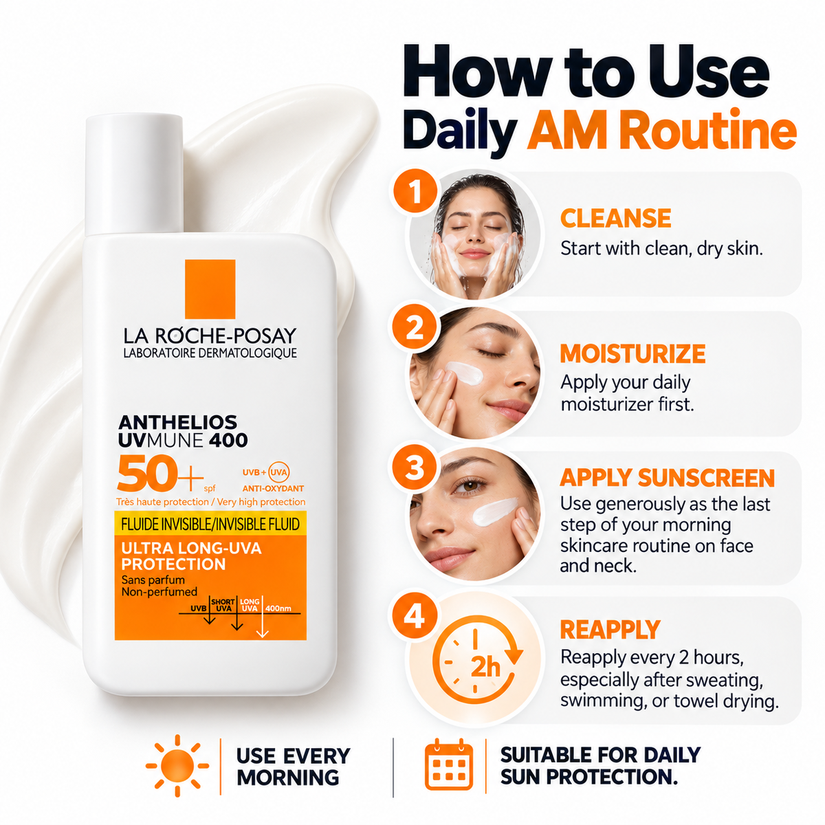 Anthelios UVMune 400 Invisible Fluid SPF50+ - La Roche-Posay