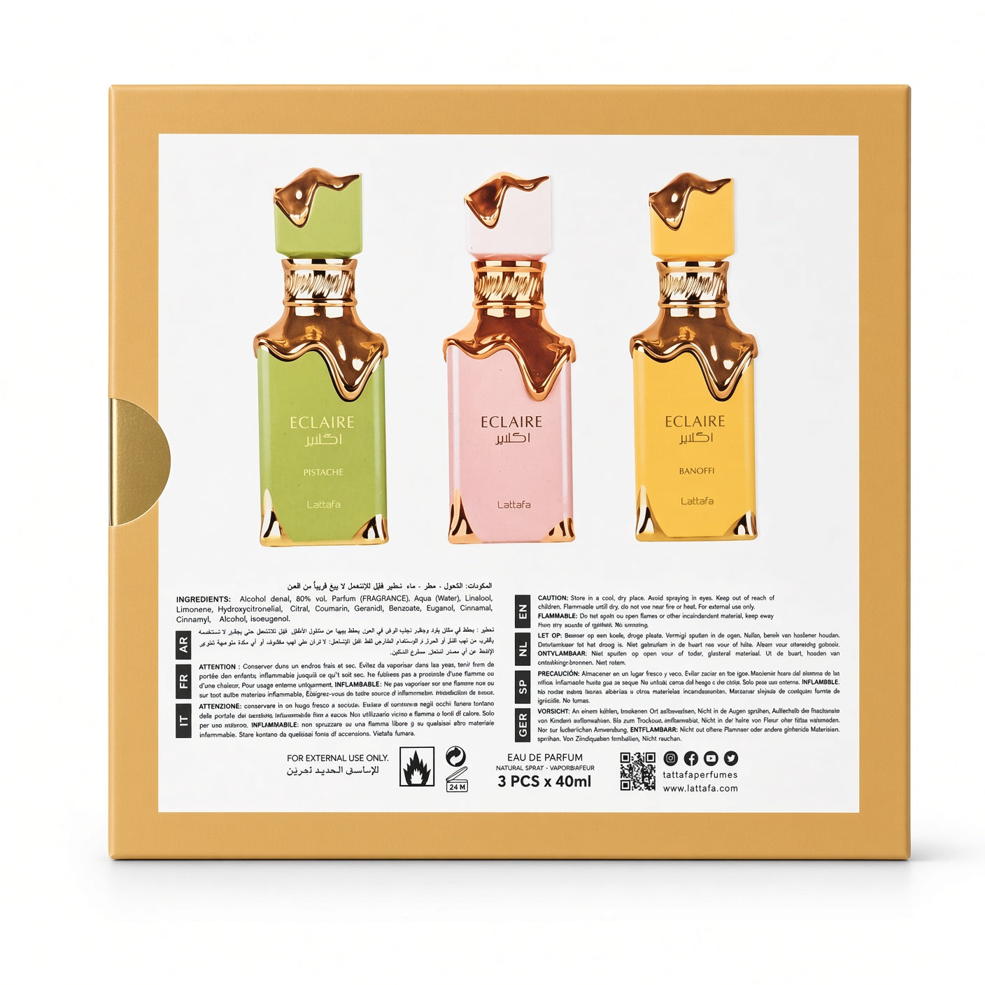 Eclaire COLLECTION 3pc * 40ML - Lattafa