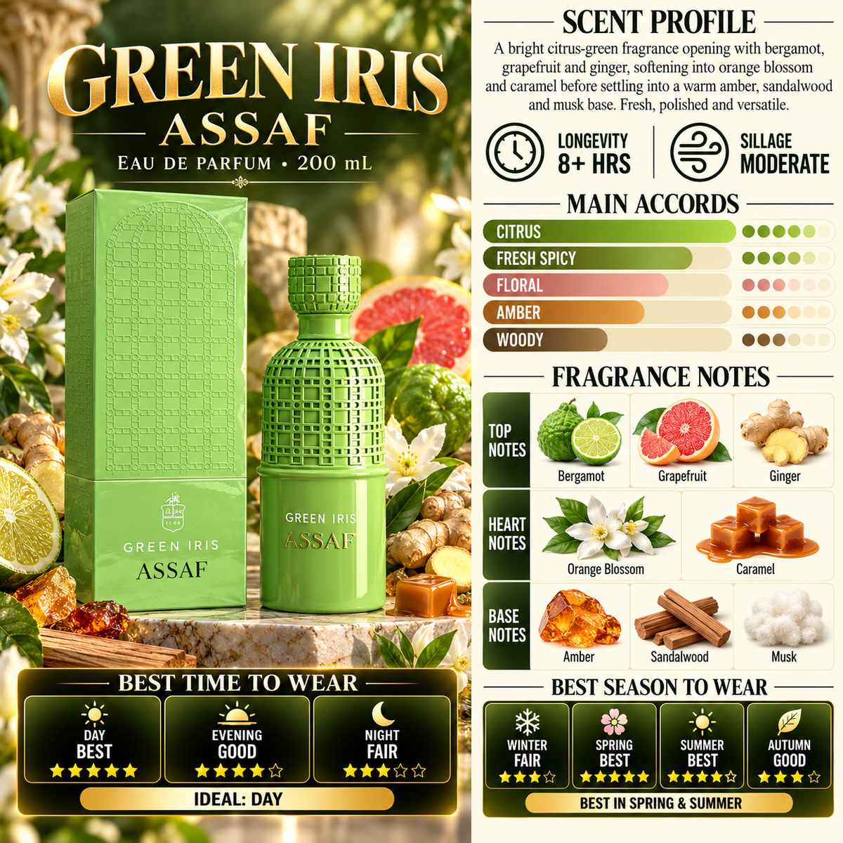 Green Iris - Men & Women - Assaf