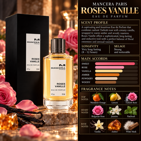 Rose Vanille EDP - Mancera