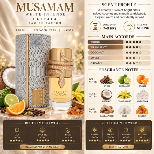 Musamam White Intense EDP - Lattafa