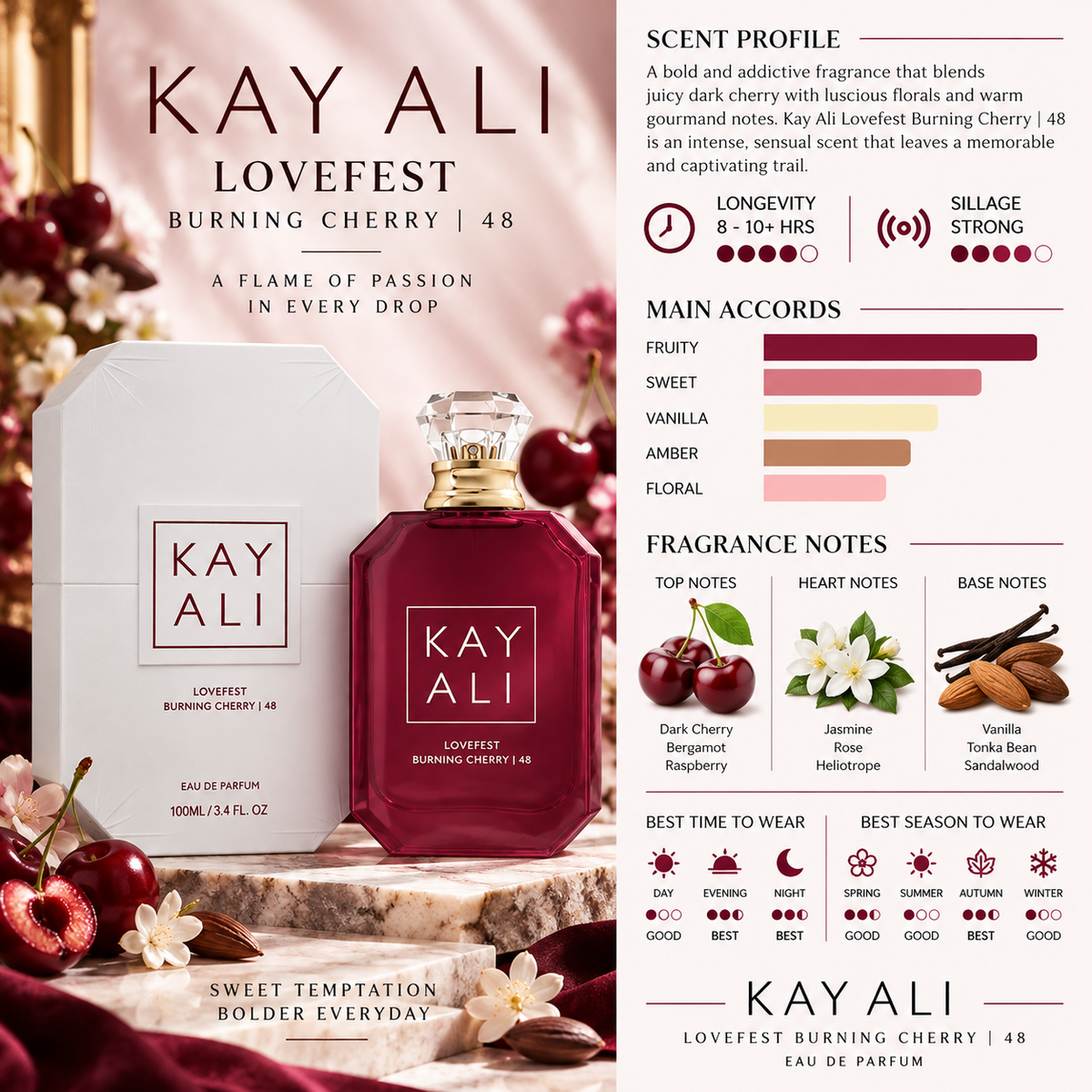 Kayali Lovefest Burning Cherry | 48 - Kayali