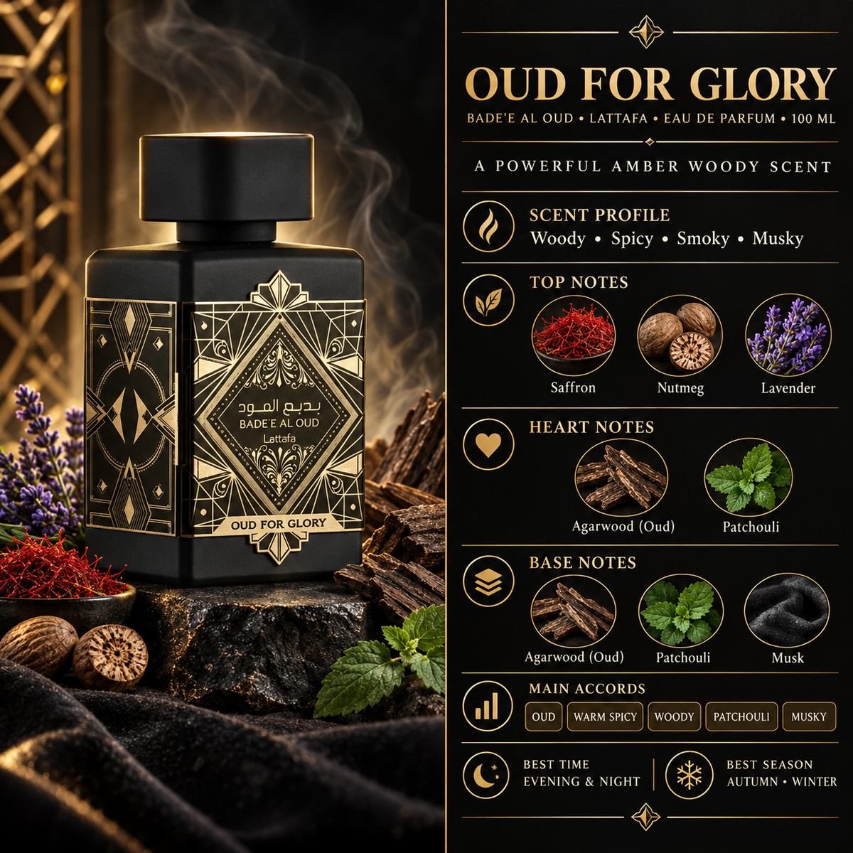 Bade'e Al Oud Oud for Glory - Lattafa