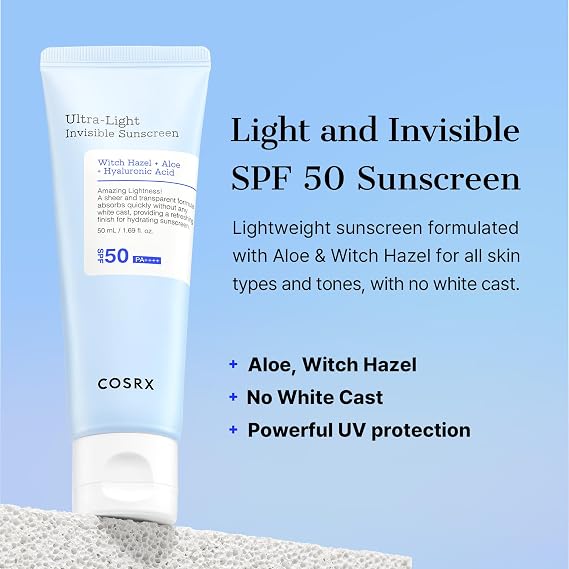 Ultra-Light Invisible Sunscreen SPF50+ PA++++ - COSRX
