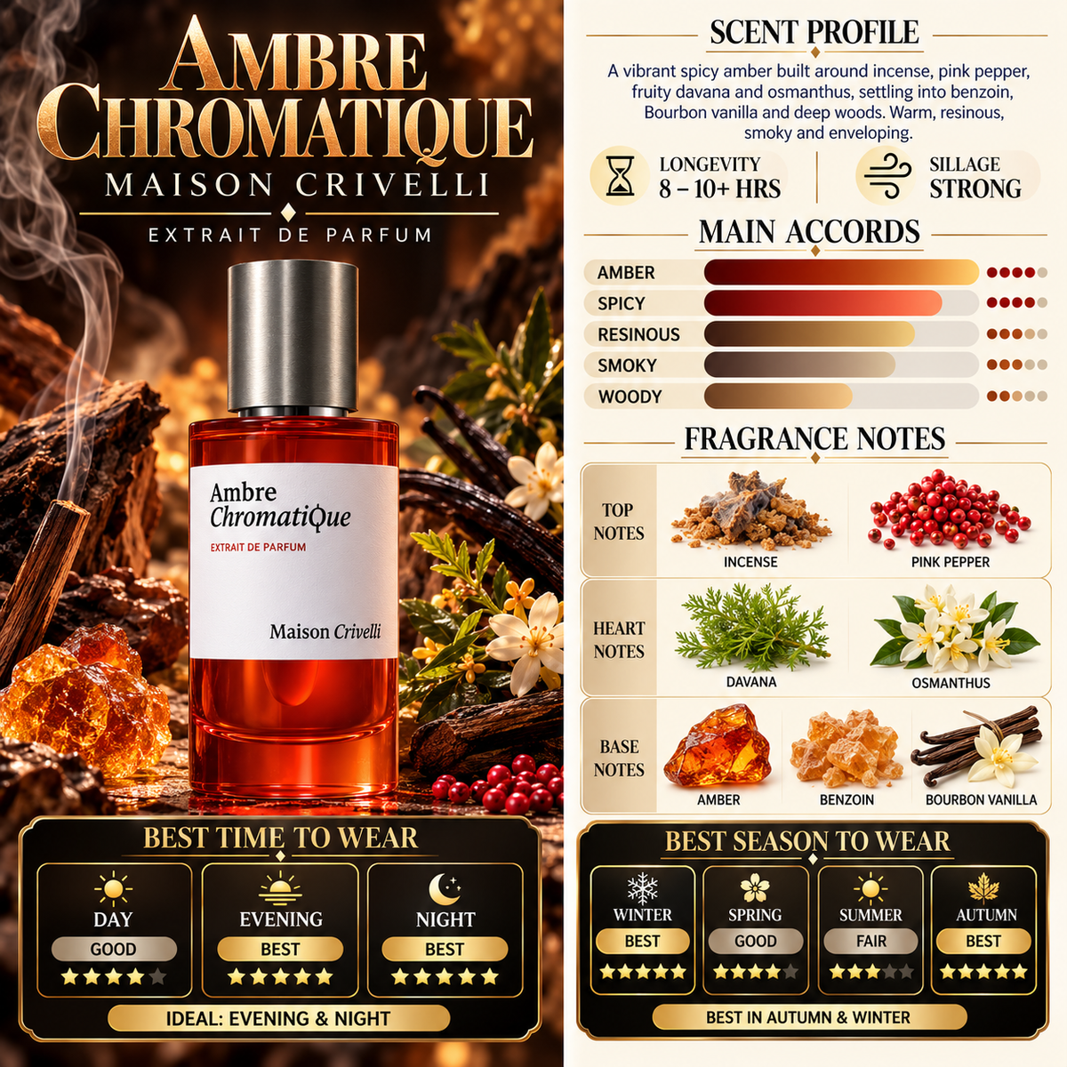Ambre Chromatique - Maison Crivelli