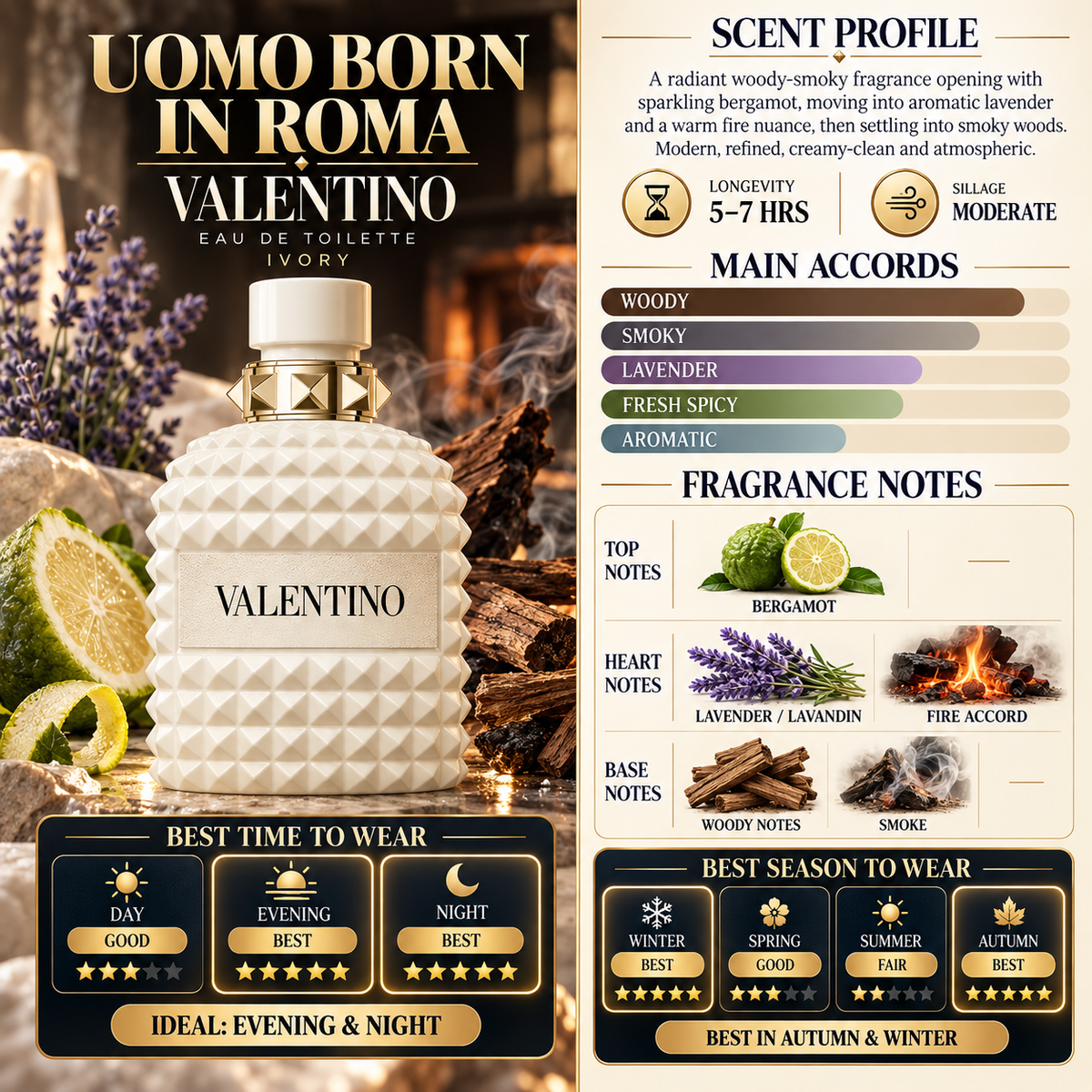 Uomo Born in Roma Ivory - Valentino