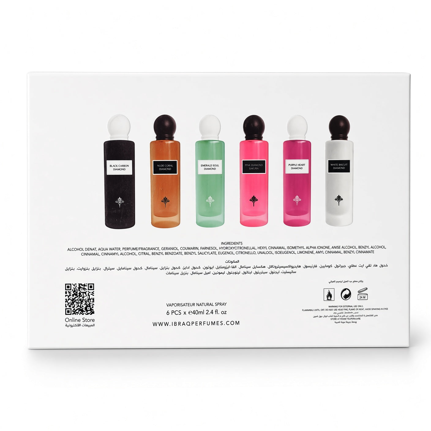 COLLECTION IBRAQ DIAMOND 6pc * 40ML - Ibrahim Al Qurashi