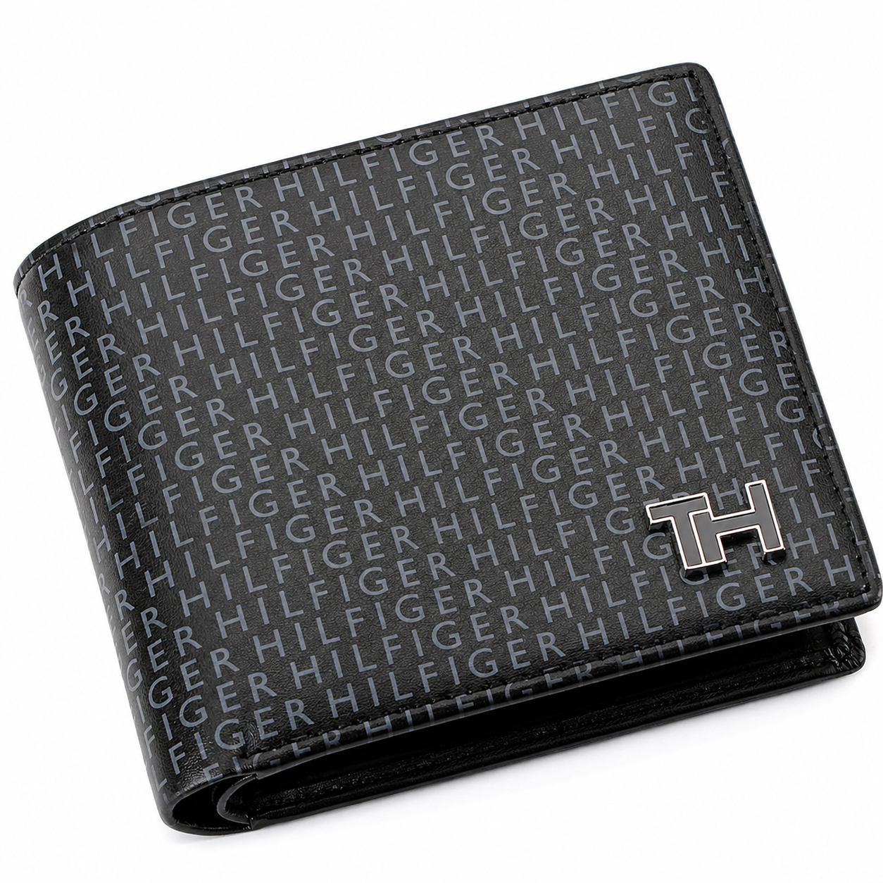 Calvin Klein Men’s Genuine Leather Wallet & Belt Gift Set – Black