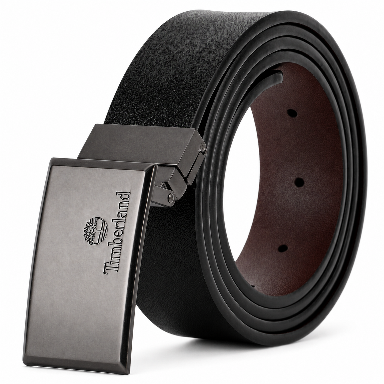 Timberland Men’s Genuine Leather Wallet & Belt Gift Set – Black