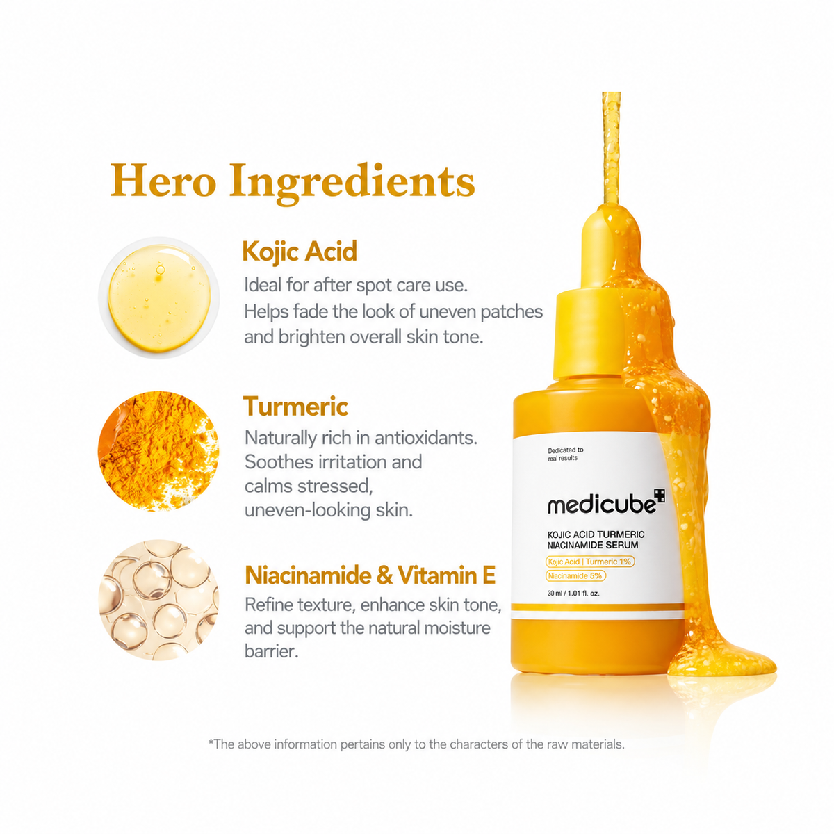Kojic Acid Turmeric Niacinamide Serum - Medicube