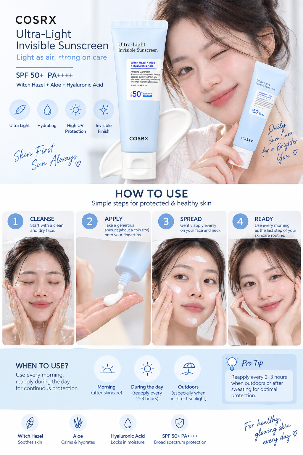 Relief Sun Aqua-Fresh: Rice + B5 SPF50+ PA++++ - Beauty of Joseon