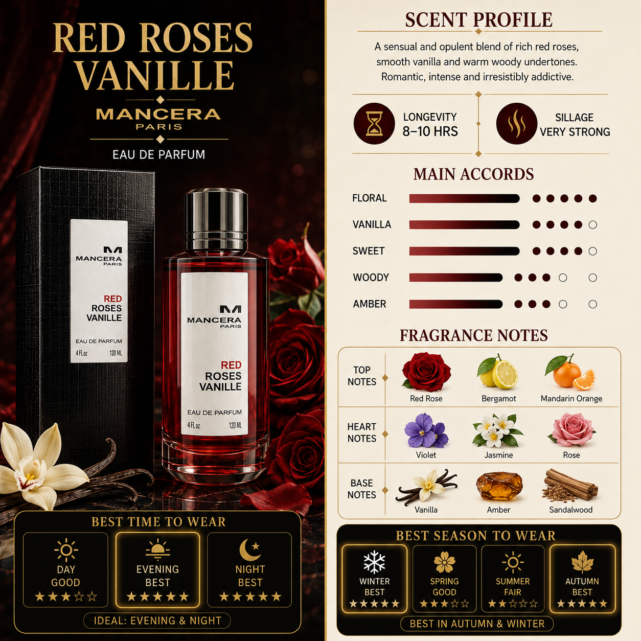Red Roses Vanille - Mancera