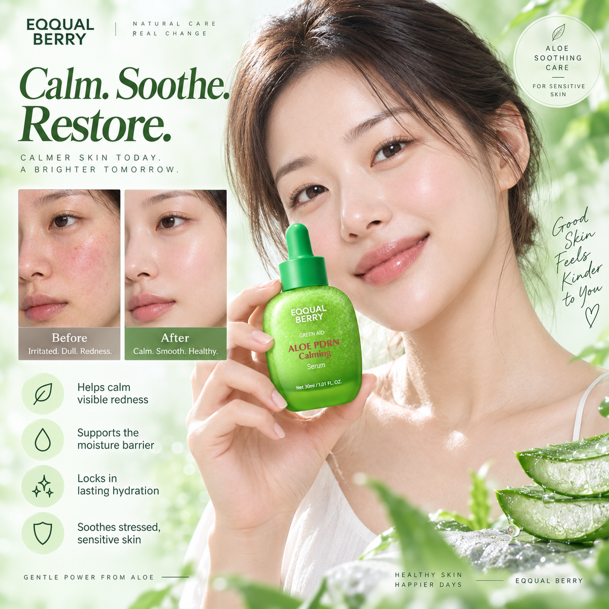 Aloe PDRN Calming Serum - EQQUALBERRY