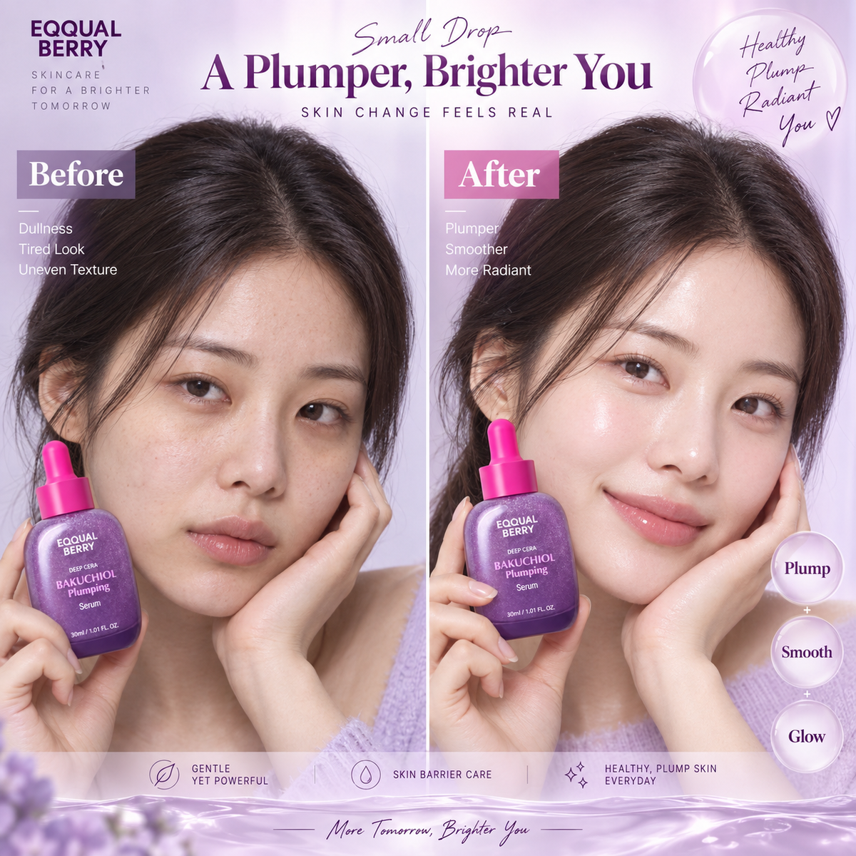 Bakuchiol Plumping Serum - EQQUALBERRY