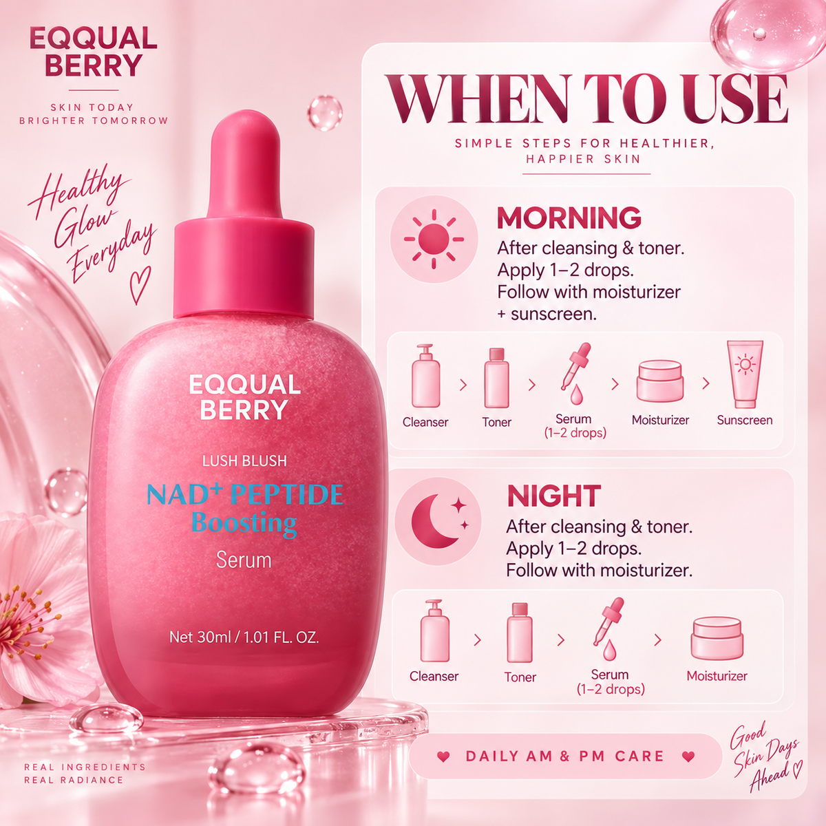 NAD+ Peptide Boosting Serum - EQQUALBERRY