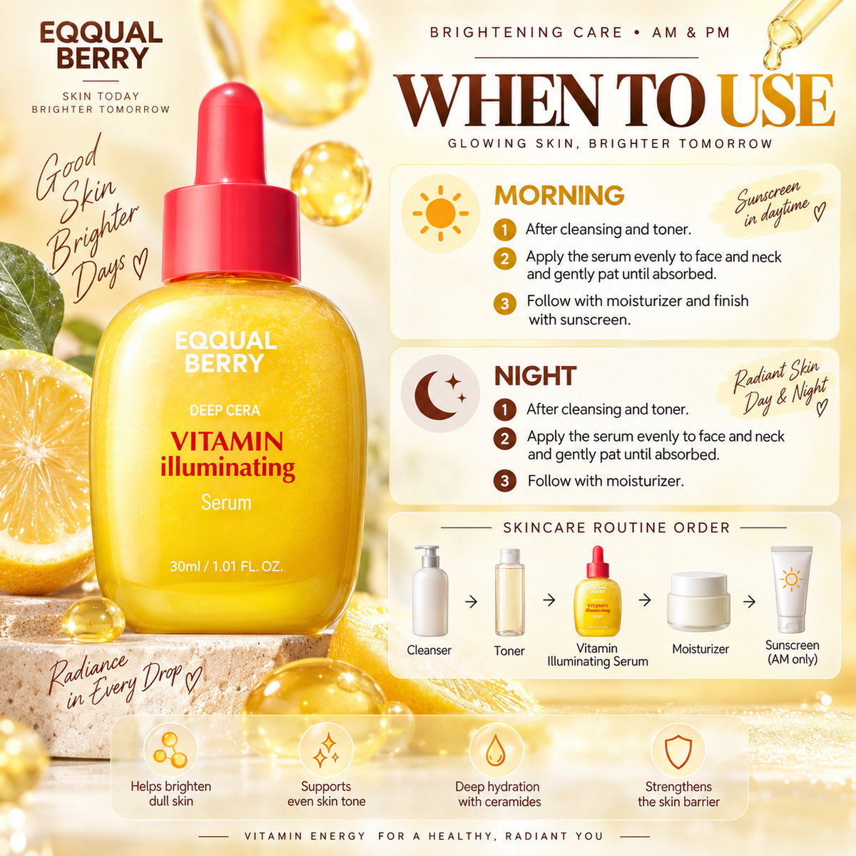 Vitamin Illuminating Serum - EQQUALBERRY