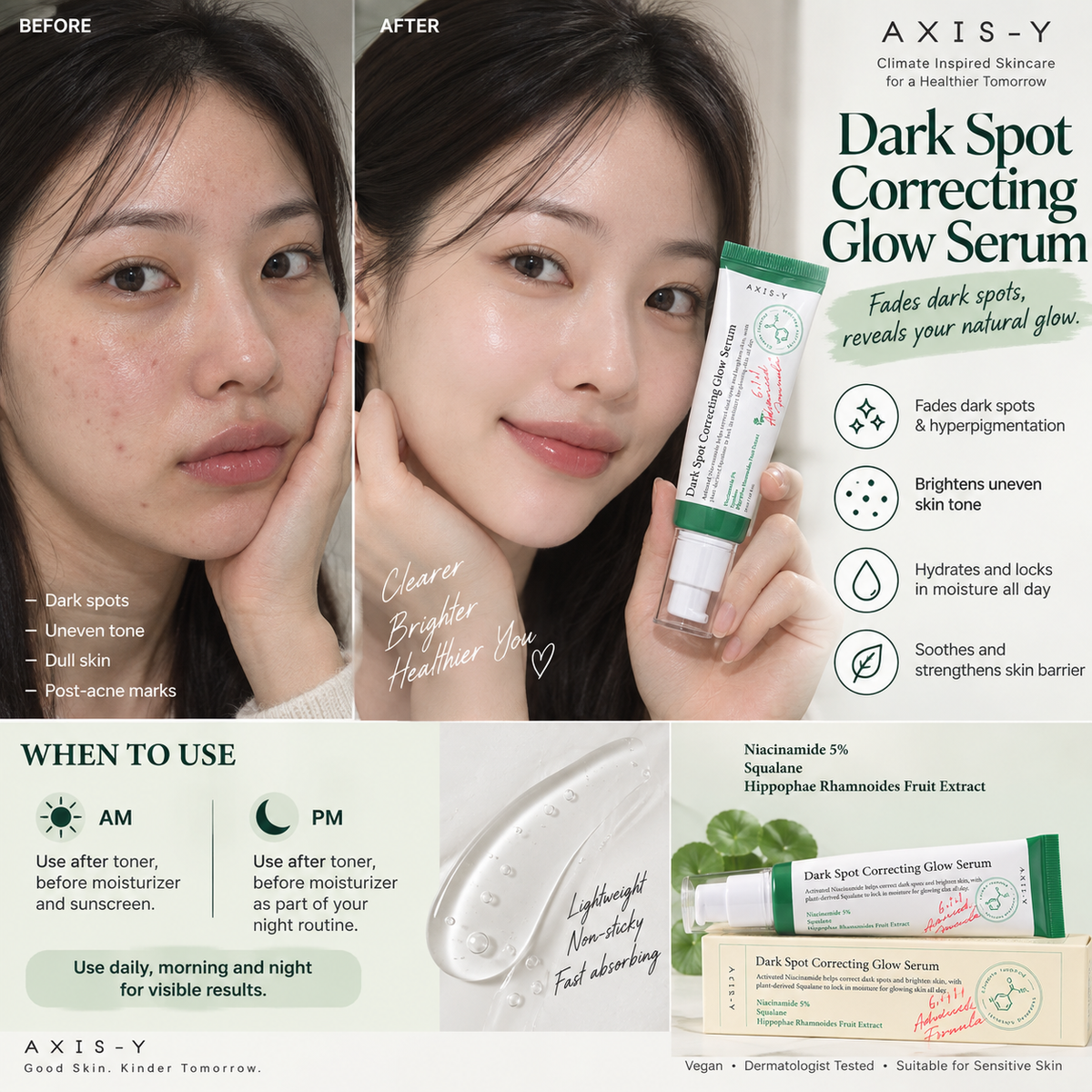 Dark Spot Correcting Glow Serum - AXIS-Y