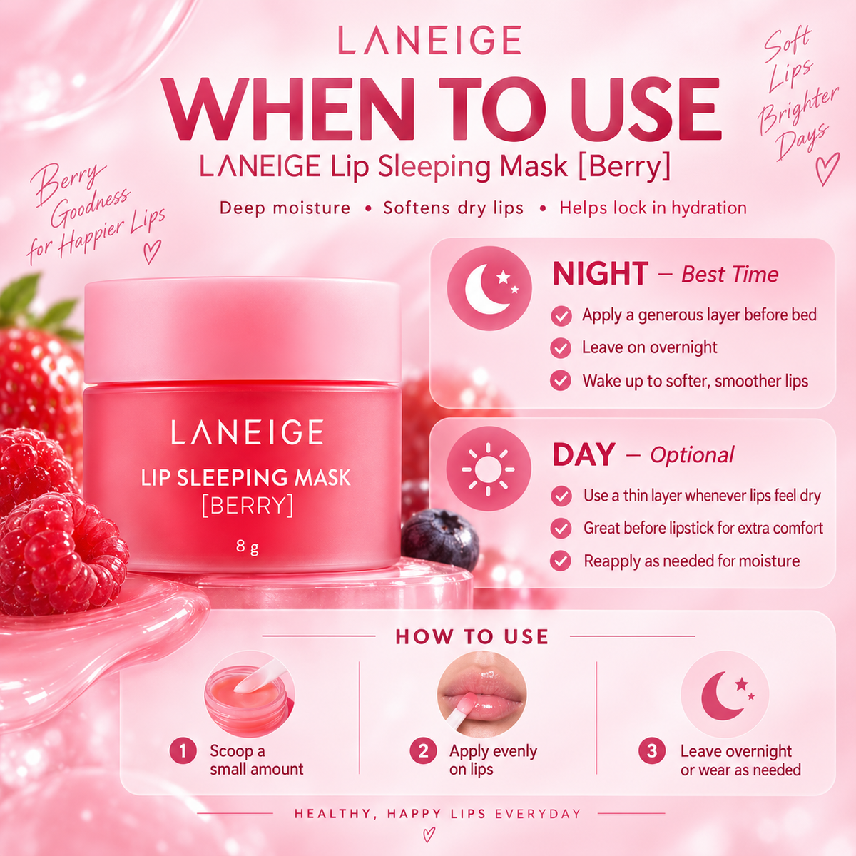 Lip Sleeping Mask Berry - Laneige
