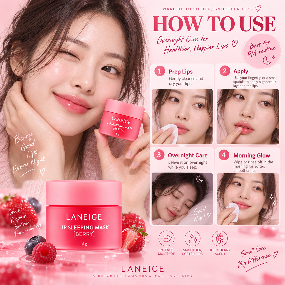 Lip Sleeping Mask Berry - Laneige