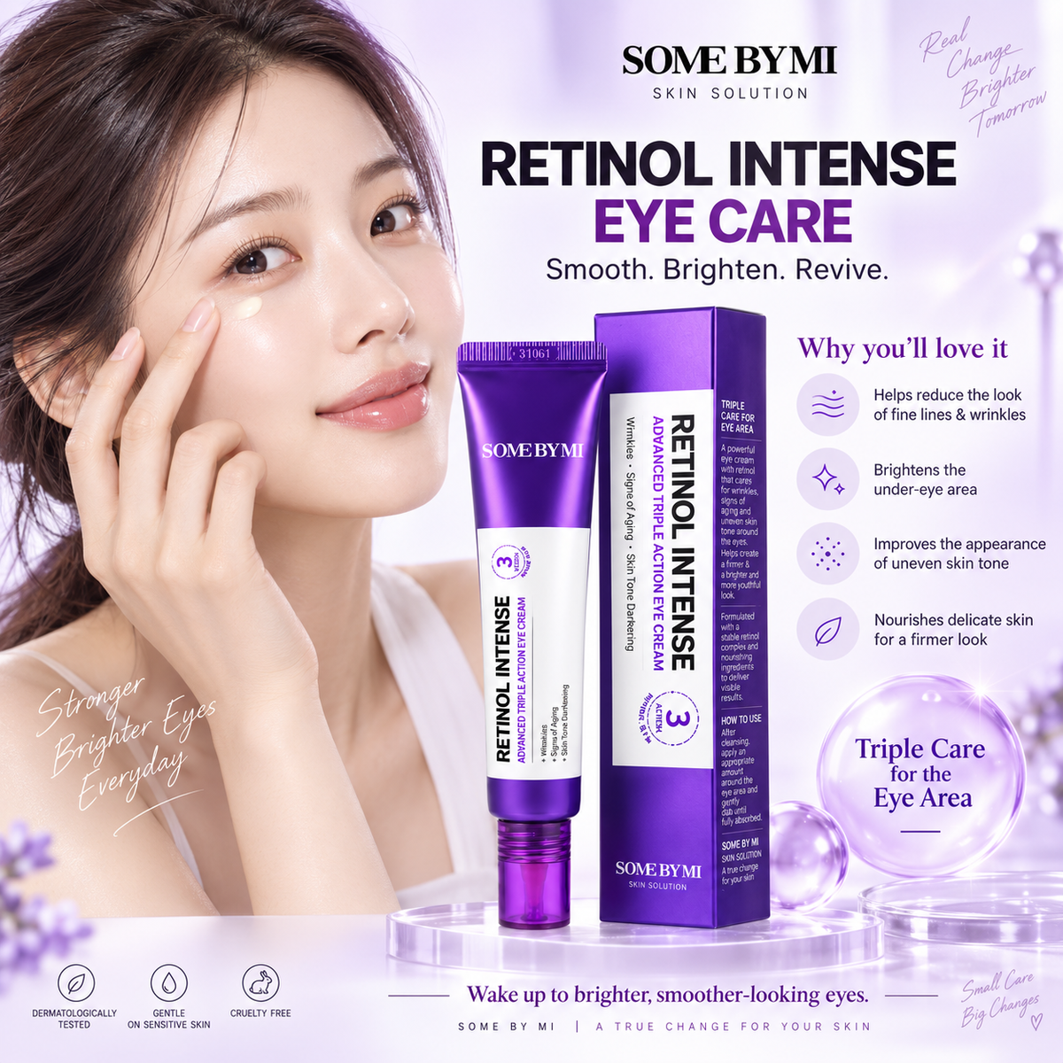 Retinol Intense Advanced Triple Action Eye Cream - SOME BY MI