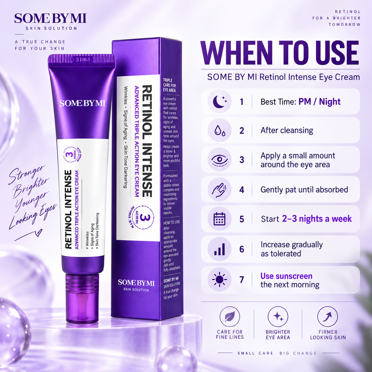 Retinol Intense Advanced Triple Action Eye Cream - SOME BY MI