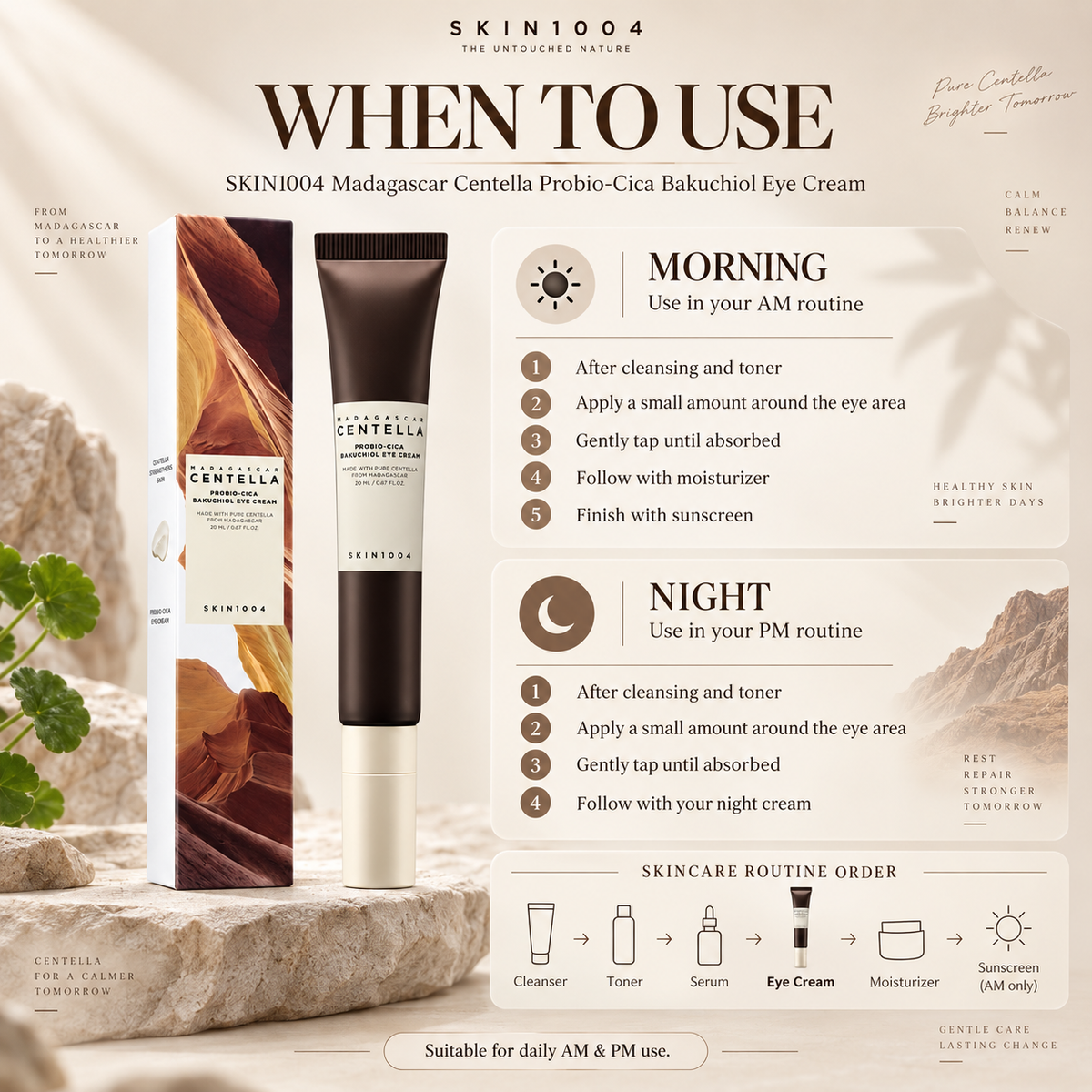 Madagascar Centella Probio-Cica Bakuchiol Eye Cream - SKIN1004