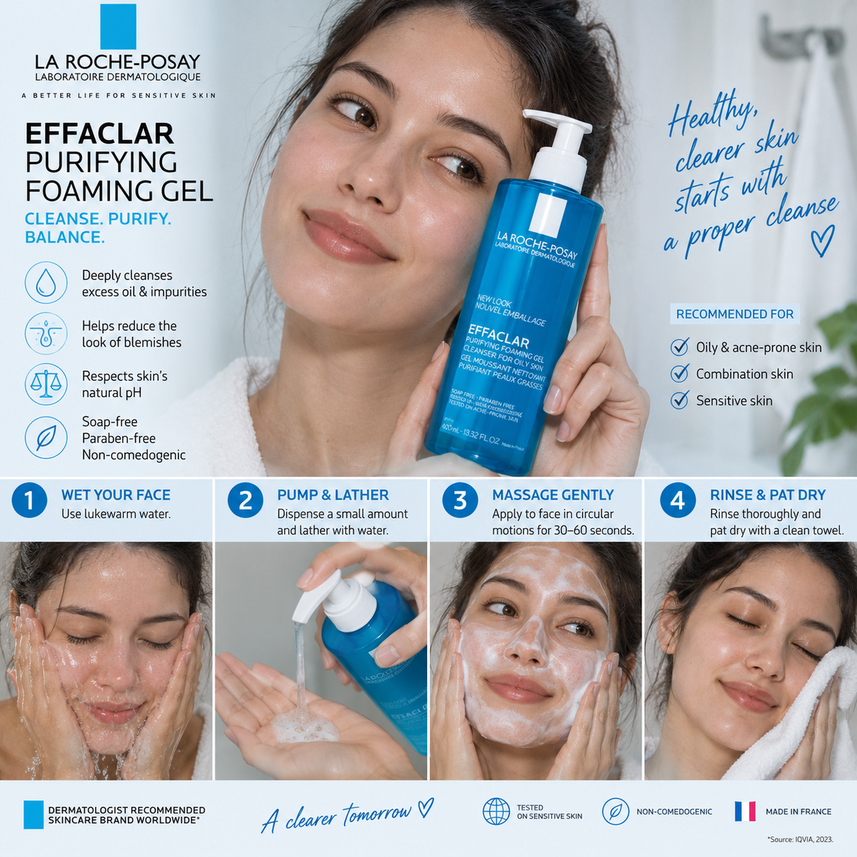 Effaclar Purifying Foaming Gel - La Roche-Posay