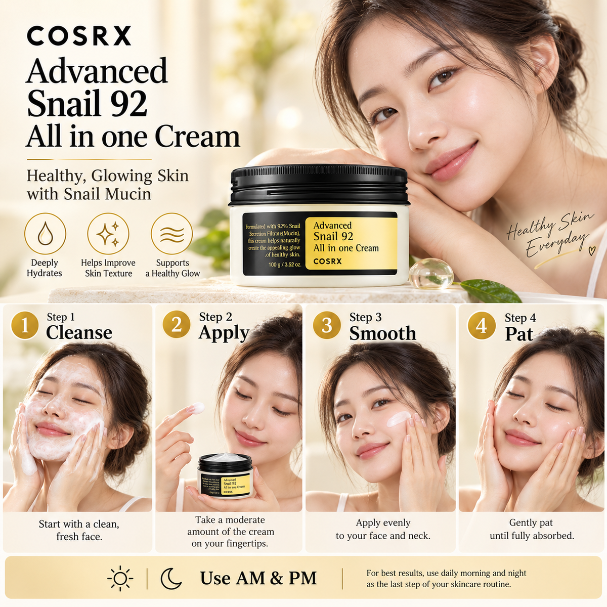Advanced Snail 92 All In One Cream - COSRX