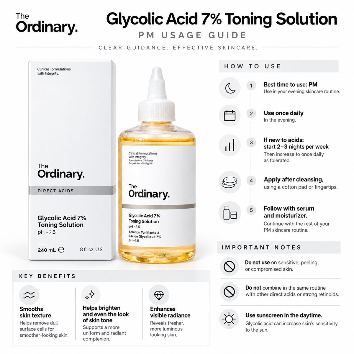 Glycolic Acid 7% Toning Solution - The Ordinary