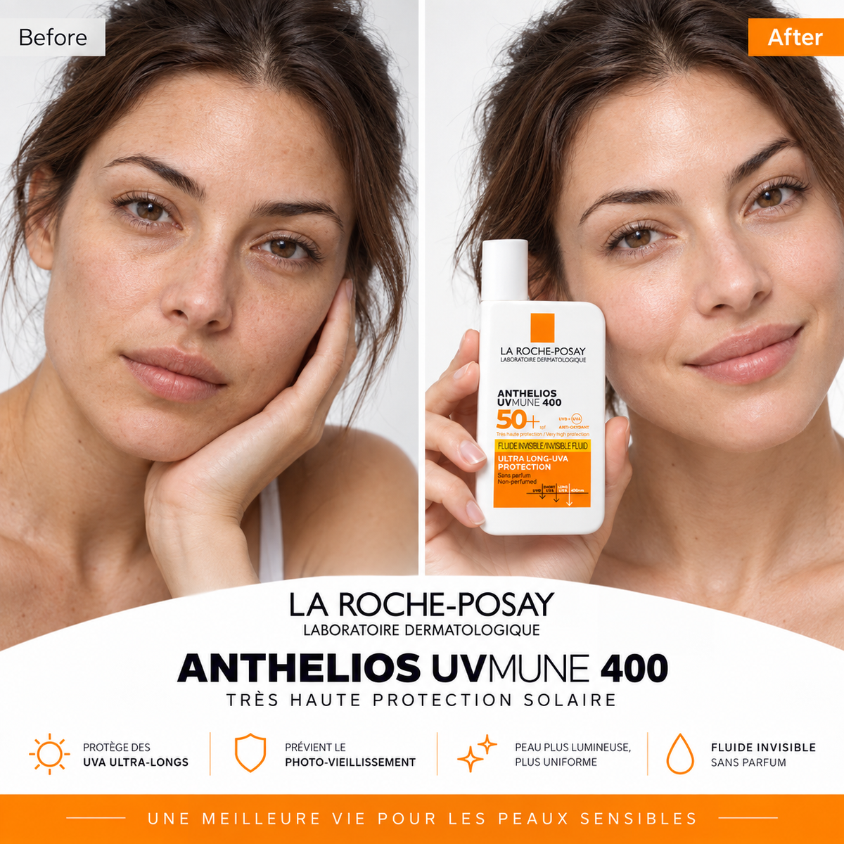 Anthelios UVMune 400 Invisible Fluid SPF50+ - La Roche-Posay