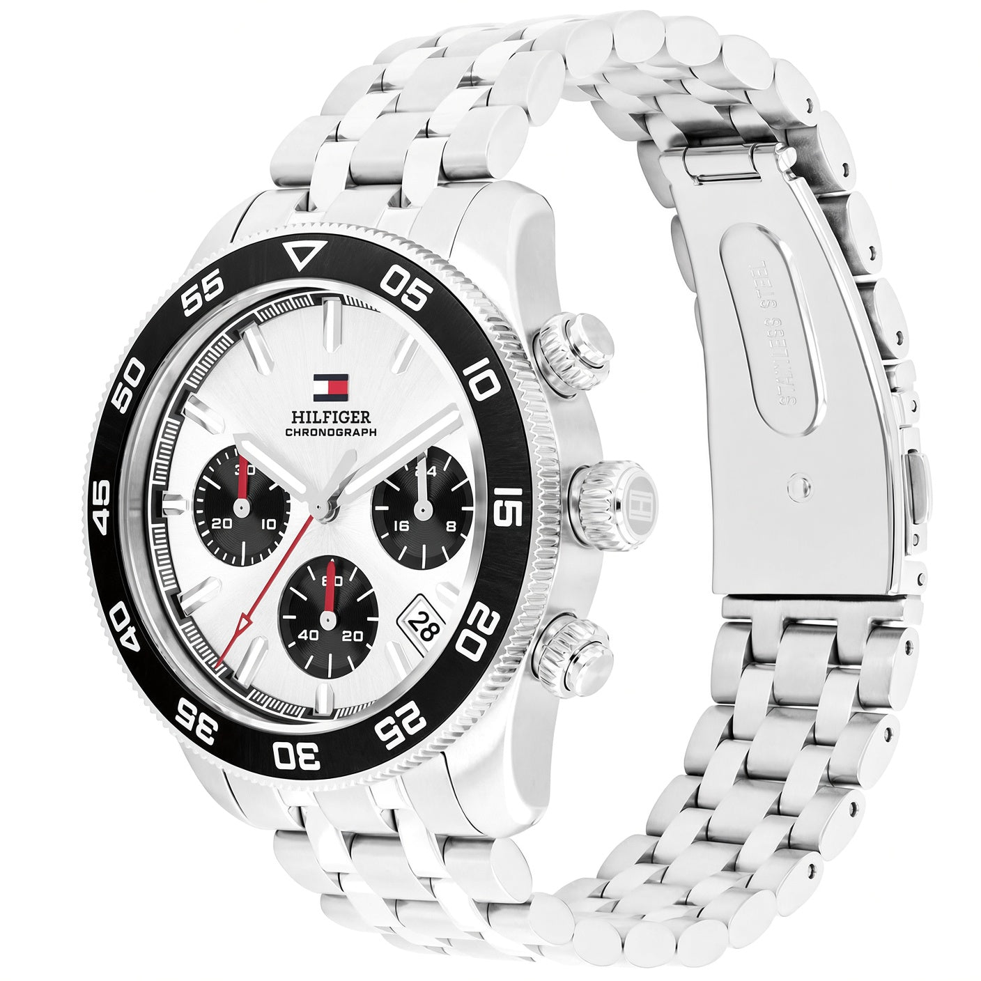 Tommy Hilfiger TH85 Men’s Chronograph Watch – Silver Dial & Stainless Steel Bracelet 1792215