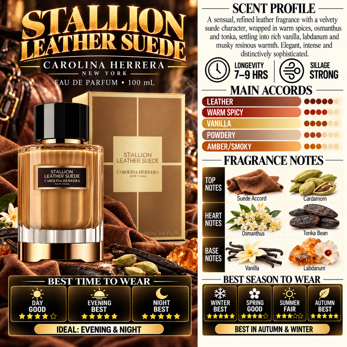 Stallion Leather - Men & Women - Carolina Herrera