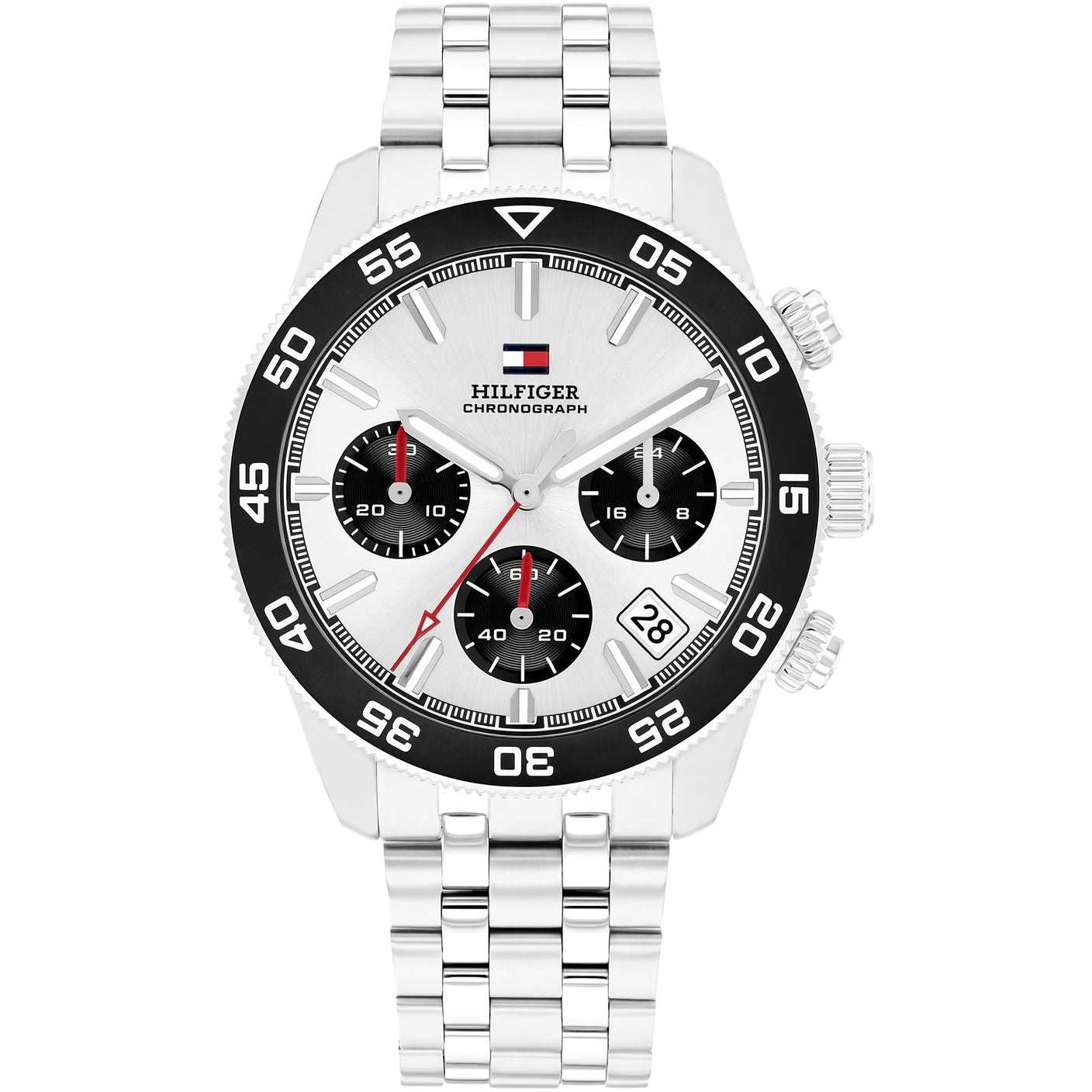 Tommy Hilfiger TH85 Men’s Chronograph Watch – Silver Dial & Stainless Steel Bracelet 1792215