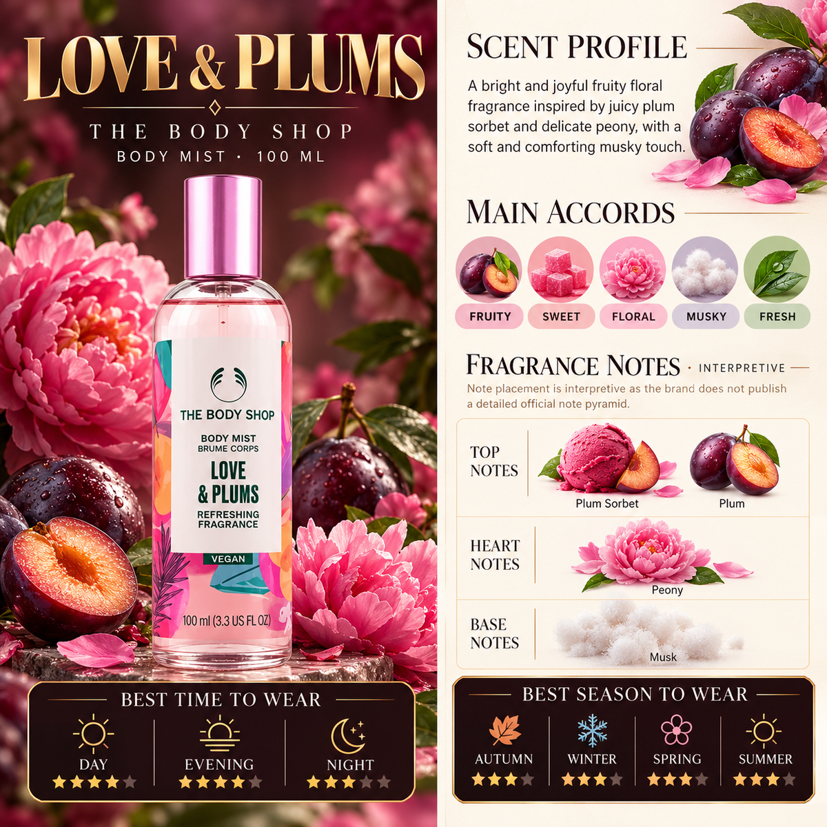 Love & Plums - The Body Shop