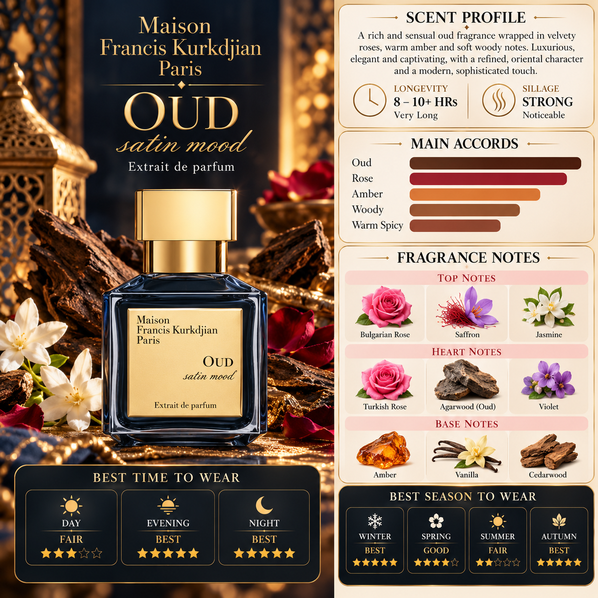 Oud Satin Mood Extrait de Parfum - Maison Francis