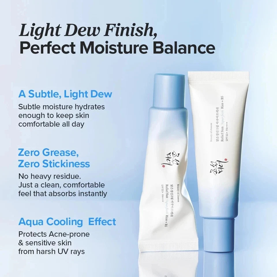 Relief Sun Aqua-Fresh: Rice + B5 SPF50+ PA++++ - Beauty of Joseon